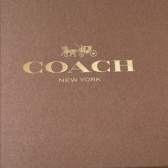 Coach Maroon Shoulder Bag & Adorable Matching Mini Bag Charm Keychain NWT w/box! - Picture 7 of 9